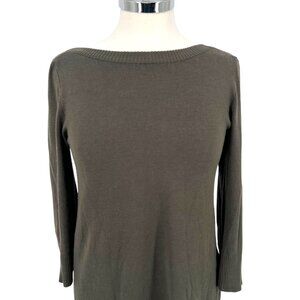 Telluride Clothing Co Olive Green Long Sleeve Pullover Sweater Size Small